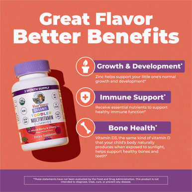 Maryruth's Toddler Multivitamin Gummies 1 Gummy