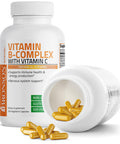 Bronson Vitamin B Complex With Vitamin C - Immune Health, Energy Support & Nervous System Support - Non-Gmo, 250 Vegetarian Capsules