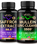 NUTRAHARMONY Saffron Capsules & Mullein Leaf Extract Capsules