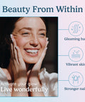 WONDERCOW Hair Skin and Nails Vitamins w/Bovine Colostrum Collagen Hyaluronic Acid Biotin Zinc and Lactoferrin Supports Faster Hair Growth Stronger Nails and Glowing Skin (30 Servings Capsule)