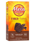 Metamucil Fiber Thins, Psyllium Husk Fiber Supplement, Digestive Health Support And Satisfy Hunger, Chocolate Flavored, 12 Servings