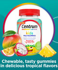 Centrum Kids Multivitamin Gummies Tropical Punch Made With Natural Flavors 110 Count 110 Day Supply