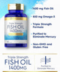 Carlyle Triple Strength Omega 3 Fish Oil | 1400mg | 60 Softgels | Non-GMO Gluten Supplement