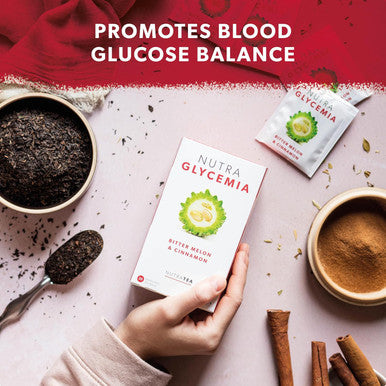 Nutra Tea NUTRAGLYCEMIA - Glycemia Tea | Bitter Melon Tea - Includes Bitter Melon Fenugreek & Banaba Leaf - 60 Enveloped Tea Bags - by - Herbal Tea - (3 Pack)