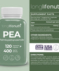 Longlifenutri Palmitoylethanolamide (Pea) 400Mg