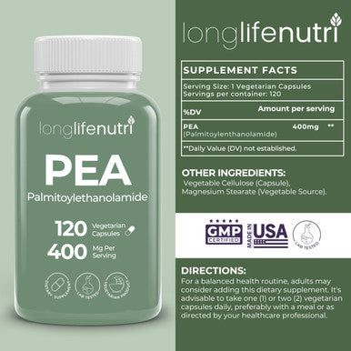 Longlifenutri Palmitoylethanolamide (Pea) 400Mg