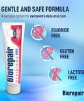 Biorepair Peribioma Pro - Hydroxyapatite Toothpaste For Daily Use Fluoride Toothpaste For Healthy Mouth & Gums Helps Prevents Plaque Formation Oral Care Adults & Kids Made In Italy 3.39 Oz