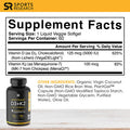 Sports Research Vegan Vitamin D3 K2 Supplement with Organic Coconut Oil 5000iu Vitamin D with 100mcg Mk7 Vitamin K Supports Calcium for Stronger Bones Immune Health 60 Softgels for Adults