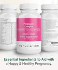 Hey Nutrition Pregnancy Complex Supplement - Suitable for Vegetarians & Vegans - Folic Acid L-Choline Iodine SynBalance EnjoyMum - Mum & Baby Support - UK Manufactured - Non-GMO - 60 Capsules
