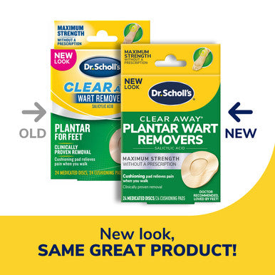 Dr. Scholl's Clear Away Wart Remover Maximum Strength, Plantar for Feet - 24 ct