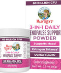 Maryruth Organics 3-in-1 Menopause Probiotics for Women | Clinically Tested | Menopause Supplement for Women | Hormonal Support & Estrogen Supplement for Women| 60 Billion CFU | Allergen | 0.5 oz