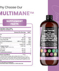 Liquid Collagen 4000Mg Biotin 10000Mcg Keratin 100Mg Saw Palmetto Hyaluronic Acid 100Mg - Hair Skin And Nails Vitamins And Dht Bl