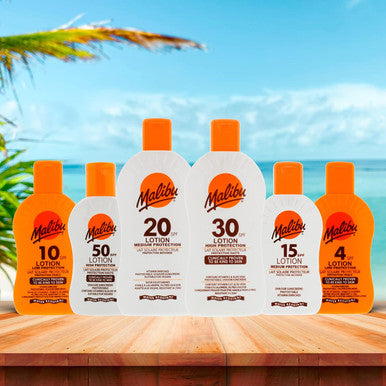 Malibu High Protection (Spf 30) Lotion | Helps Protect Against Sunburn & Long-Term Uv-Induced Skin Damage | With Vitamin E & Pro-Vitamin B5 | Uva & Uvb Filter Acts As Anti-Aging On Skin | 200Ml