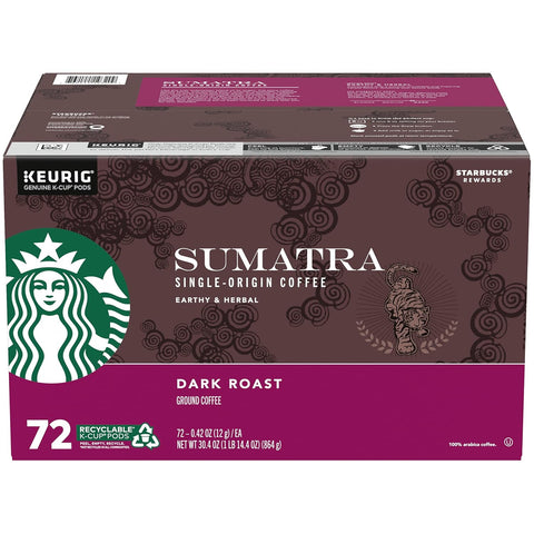 Starbucks K-Cup Coffee Pods, Dark Roast Hot or Iced Coffee, French Roast, 96 Keurig Pods