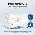 Theralogix Conceptionxr Motility Support Formula - Men'S Preconception Vitamins For Fertility Support - Male Fertility Supplements For Sperm Health - Nsf Certified - 60 Tabs + 60 Caps (30-Day Supply)
