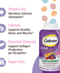 Caltrate Chewables 600 +D3 Plus Minerals Calcium and Vitamin D Sugar Free Cherry Orange and Fruit Punch 60 Count