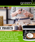 Greenive - 100% Pure Virgin Raw Coconut Oil - Organic - Pure - Virgin - (16 Ounce)