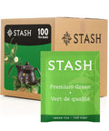 Stash Tea Ginger Peach Green Tea & Matcha Blend, Box of 100 Tea Bags (Packaging May Vary) | Zesty, fruity blend with peach, ginger and matcha notes, Non-GMO Project Verified and foil-sealed freshness
