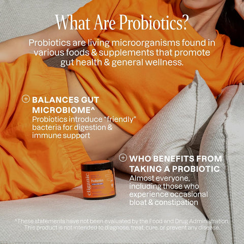 Cliganic Probiotics Gummies For Women & Men Promotes Digestive Gut Health (5 Billion Cfu 60-Day Supply) - Gluten- Kosher Vegan Non-Gmo Microbiome Balance Berry Flavor