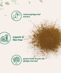Micro Ingredients Raw Organic Ginkgo Biloba Powder, 8 Ounce (18 Months Supply), Filler Free, Supports Brain Function and Mental Alertness, No GMOs and Vegan Friendly