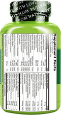 NATURELO One Daily Multivitamin for Men - with Vitamins & Minerals + Organic Whole Foods - Supplement to Boost Energy, General Health - Non-GMO - 120 Capsules | 4 Month Supply