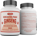 Mill Bay Korean Red Panax Ginseng Supplement Used in Herbal Medicine to Help Enhance Physical Performance, Increase Energy and as an Adaptogen - 100 Capsules (Strength 500 mg)