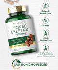 Carlyle Horse Chestnut Capsules 600mg | 180 Count | Non-GMO Gluten Extract