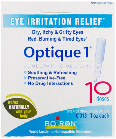 Boiron Optique 1 Eye Drops 10 Single use Doses (Pack of 3)