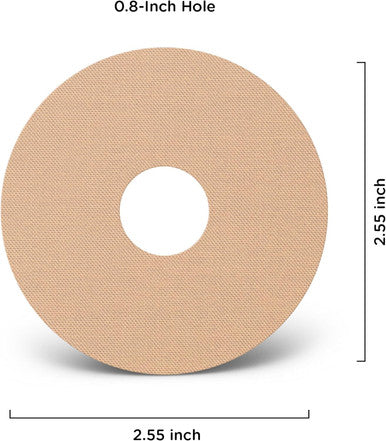 Simpatch Universal Adhesive Patch 0.8-Inch Hole - Pack of 30 - Multiple Colors Available (Beige)