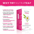 Nutra Tea NUTRAPREG - Pregnancy Tea | Morning Sickness Tea - Help Ease Nausea & Support Mothers Wellbeing - Includes Ginger Peppermint & Chamomile - 20 Enveloped Tea Bags - by - Herbal Tea