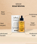 GOLD COLLAGEN Scalp Revival - Hair Serum with Hyaluronic Acid Keratin & Natural Extracts for Scalp Health & Hair Growth - Women's Damaged Fragile Hair Serum & Loss Treatment