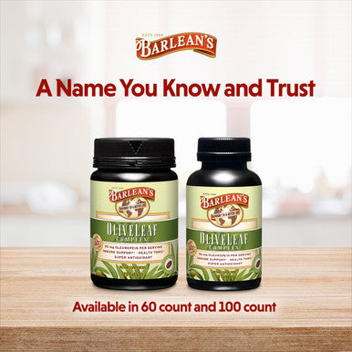 Barlean's Olive Leaf Complex 60 Count (90Mg)
