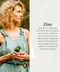 Global Healing Usda Organic Zinc Liquid Supplement - Pure Vitamin Drops For Immune System Boost, Hormone Balance, And Healthy Aging - Vegan-Friendly, Non-Gmo - 2 Fl Oz