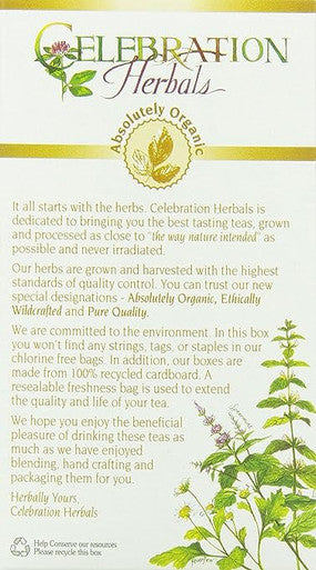 Organic Fenugreek Seed Tea 24 Bags By Celebration Herbals