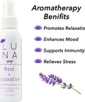 Luna Lifestyle Premium Lavender Aromatherapy Spray - Great for Yoga, Pillow Spray, Relaxation, Sleep, and Room Spray - 100% Pure Lavender Essential Oil Mist - 10% to Charity