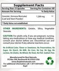 Best Naturals Graviola Capsules Annona Muricata 600 Mg 120 Count