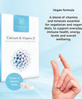 Healthspan Calcium & Vitamin D (240 Chewable Tablets) | High Strength Pure Calcium Supplement | Natural Source of Vitamin D3 | Added Vitamin K for Bone Health | Vanilla | Vegetarian