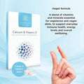 Healthspan Calcium & Vitamin D (240 Chewable Tablets) | High Strength Pure Calcium Supplement | Natural Source of Vitamin D3 | Added Vitamin K for Bone Health | Vanilla | Vegetarian