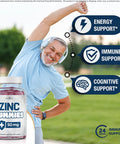 Age Zinc Gummies - 2 Pack - 50Mg High Immune Booster Zinc Supplement, Immune Defense, Powerful Natural Antioxidant, Non-Gmo - By Age, 120 Count