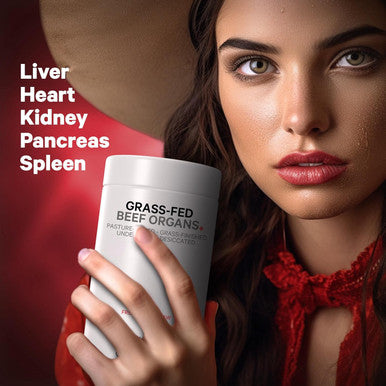 Codeage Grass Fed Beef Organs Supplement Glandulars Supplements - ze Dried Non-Defatted Desiccated Liver Heart Kidney Pancreas & Spleen Bovine Pills Beef Vitamins - Non-GMO -180 Capsules