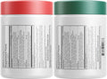 Codeage Instantfood Easy Veggies + Fast Fruits Vitamins Bundle 30+ Daily Vegetables & Fruits Powders Whole Food Green Fruits Multivitamin Fibers Vegan Superfood Minerals Supplement - 180 Capsules