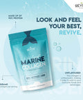 Revive Naturals Marine Collagen Capsules 2400mg - with Hyaluronic Acid & Vitamin C - 90 Capsules - Premium Complex for Skin Joints & Hair for Women & Men ÃƒÂ¢Ã¢â€šÂ¬Ã¢â‚¬Å“ Resealable and Recyclable Pouch by Alpha01