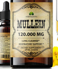 HERBALICIOUS Mullein Leaf Extract - Verbascum Thapsus Liquid Supplement - Herbal Tincture Promoting & Detox Lungs, Respiratory & Digestive Wellness - Lung Cleanse - Vegan Drops, Non-Gmo - 4 Fl. Oz