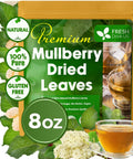 FreshDrinkUS, Premium 75 Mulberry Leaf Tea Bags, 100% Natural & Pure from Mulberry Leaves. Loose Leaf Herbal Tea. Made with Natural Material Tea Bags. No Sugar, No Caffeine, No Gluten, Vegan.