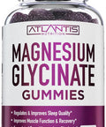 Atlantis Nutrition Magnesium Glycinate Gummies 700Mg - Vegan Magnesium Glycinate For Kids & Adults - Muscle Support & Enhanced Sleep - Delicious Grape Flavor - For Whole Family - 60 Count
