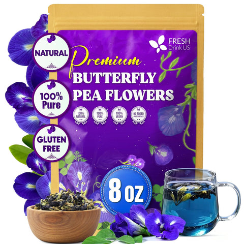 FreshDrinkUS, Premium 75 Mulberry Leaf Tea Bags, 100% Natural & Pure from Mulberry Leaves. Loose Leaf Herbal Tea. Made with Natural Material Tea Bags. No Sugar, No Caffeine, No Gluten, Vegan.