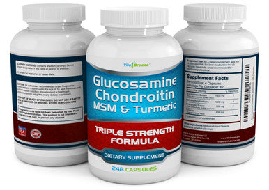 Glucosamine Chondroitin MSM Turmeric Dietary Supplement 248 Capsules