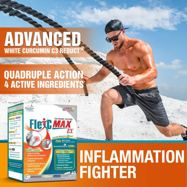 LABO Nutrition FlexC MAX EX with Turmeric Curcumin C3 Reduct 95 Tetrahydrocurcuminoids Bioperine Boswellia Extract OptiMSM Effective AntiInflammatory Antioxidation Joint Body Pain Relief