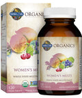 Garden of Life Organics Womens Multi With Vitamin C, D, Folate, B6, B12, Biotin, Iron, Vegan Whole Food Vitamins For Women, Energy, Skin, Nails, 120 Tablets