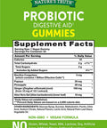Probiotic Gummies | 50 Count | Vegan, Non-GMO & Gluten Digestive Health Supplement | by Natures Truth